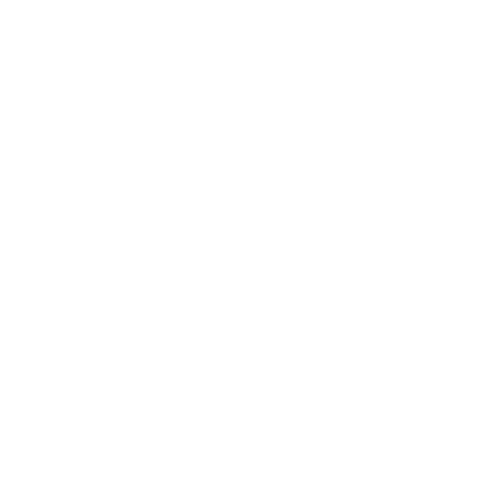 White feather inside a circle on a black background (high-contrast icon)